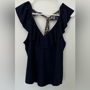 Ruffle sleeve tank top